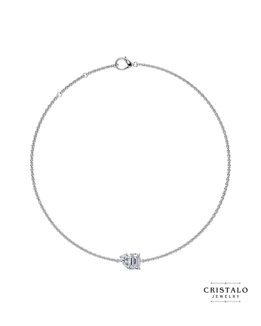 Toi Et Moi - White Gold Bracelet